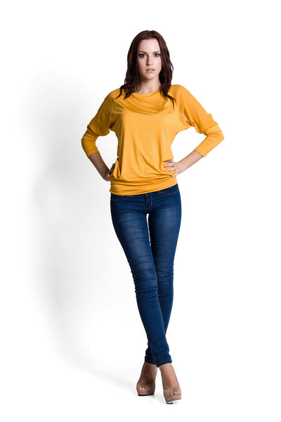 Orange Long Sleeve Top